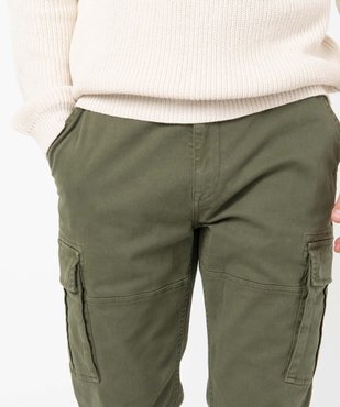Pantalon homme cargo coupe Straight vue2 - GEMO (HOMME) - GEMO