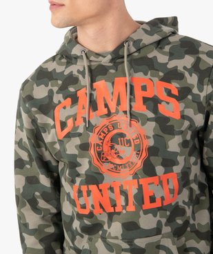 Sweat homme à capuche avec motif XXL – Camps United vue2 - CAMPS UNITED - GEMO