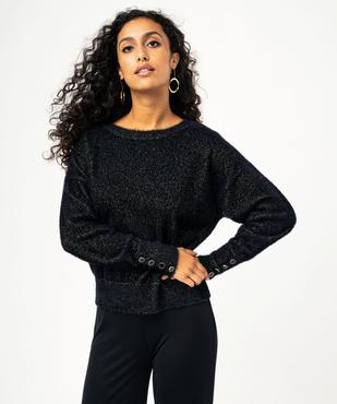 Pull pailleté en maille ultra douce femme vue2 - GEMO(FEMME PAP) - GEMO