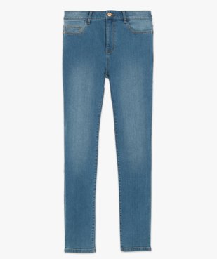 Jean femme slim taille haute délavé et extensible vue4 - GEMO C4G FEMME - GEMO