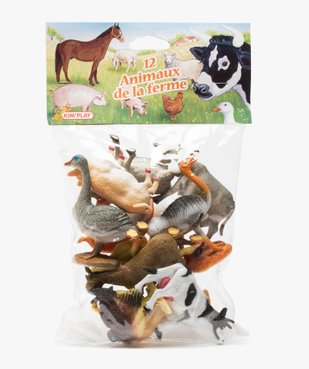 Figurines animaux de la ferme (lot de 12) – Kim Play vue1 - KIM PLAY - GEMO
