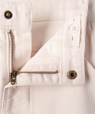 Jupe courte en toile denim colorée fille vue2 - GEMO 4G FILLE - GEMO