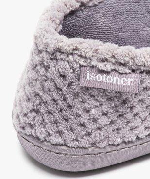 Chaussons femme forme charentaise - Isotoner vue6 - ISOTONER - GEMO