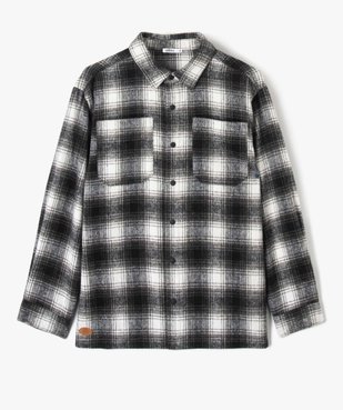 Chemise garçon à carreaux aspect flanelle  vue2 - GEMO (JUNIOR) - GEMO