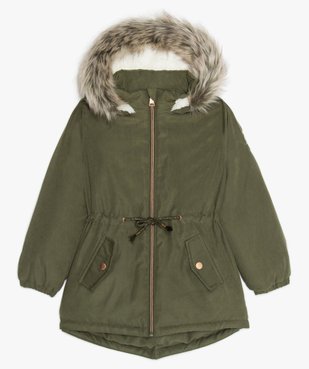 Parka fille déperlante à doublure chaude vue2 - GEMO (ENFANT) - GEMO