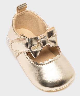 Chaussons de naissance babies métallisées bébé fille - LuluCastagnette vue5 - LULU CASTAGNETTE GEMO FOR GOOD - GEMO