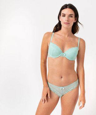 Culottes en dentelle et tulle femme (lot de 2) vue3 - GEMO(HOMWR FEM) - GEMO