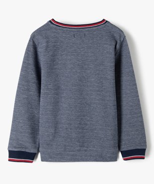 Sweat garçon coloris chiné avec motif – Lulu Castagnette vue5 - LULUCASTAGNETTE - GEMO