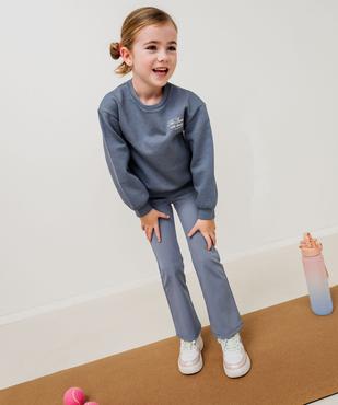 Sweat molletonné avec inscriptions fille vue1 - GEMO 4G FILLE - GEMO