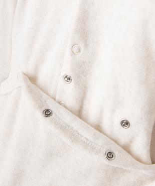 Pyjama en velours avec message sur le buste bébé vue3 - GEMO(BB COUCHE) - GEMO