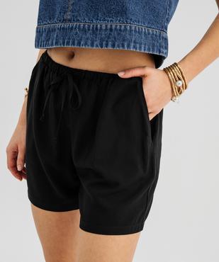 Short ample en viscose fluide femme vue2 - GEMO 4G FEMME - GEMO