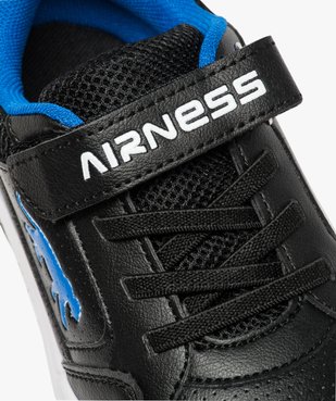 Baskets garçon effet perforé à lacets élastiques - Airness vue6 - AIRNESS - GEMO