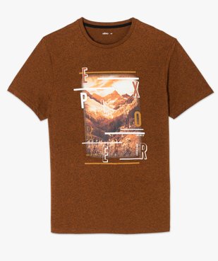 Tee-shirt homme avec motif grands espaces vue4 - GEMO (HOMME) - GEMO