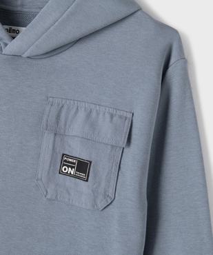 Sweat à capuche avec poche poitrine garçon vue2 - GEMO (ENFANT) - GEMO