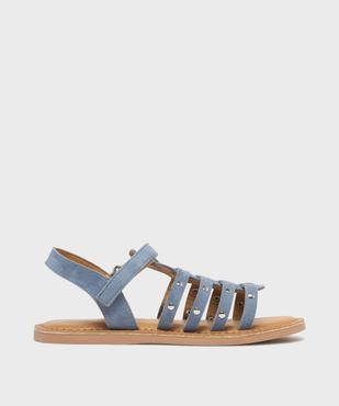 Sandales en cuir spartiates à brides cloutées fille - Lovely Wings vue1 - LOVELY WINGS GEMO FOR GOOD - GEMO