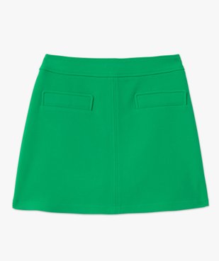 Jupe femme courte avec fausses poches sur l’avant vue4 - GEMO(FEMME PAP) - GEMO