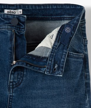 Bermuda garçon en jean effet patiné vue3 - GEMO (JUNIOR) - GEMO
