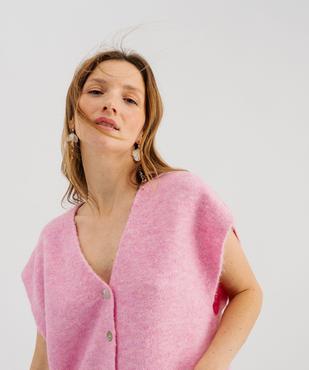 Gilet sans manches coupe oversize femme vue3 - GEMO(FEMME PAP) - GEMO