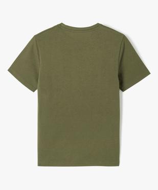 Tee-shirt à manches courtes uni garçon vue3 - GEMO (JUNIOR) - GEMO