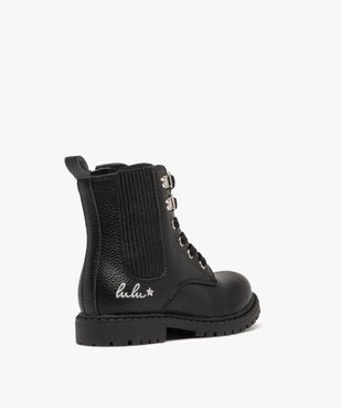 Boots fille unies Chelsea à semelle crantée - LuluCastagnette du 25 au 30 vue4 - LULU CASTAGNETT - GEMO
