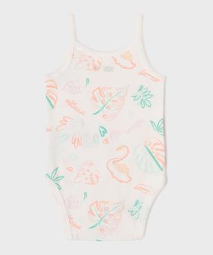 Body à bretelles à motifs exotiques bébé (lot de 3) vue3 - GEMO 4G BEBE - GEMO