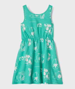 Robe sans manches en jersey de coton imprimé fille vue1 - GEMO 4G FILLE - GEMO