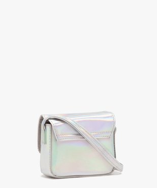 Sac bandoulière iridescent à fermeture cœur fille vue2 - GEMO (ENFANT) - GEMO