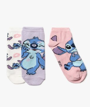 Chaussettes ultra courtes imprimées fille - Disney Stitch (lot de 3) vue2 - LILO & STITCH - GEMO