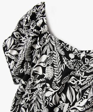 Combinaison pantalon à manches courtes avec col modulable fille vue3 - GEMO 4G FILLE - GEMO