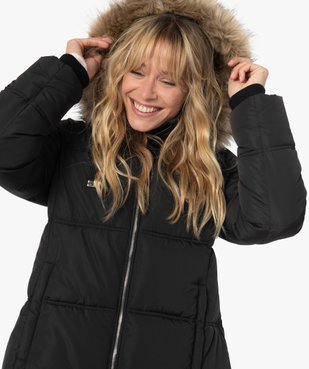 Blouson femme matelassé avec capuche amovible vue2 - GEMO(FEMME PAP) - GEMO