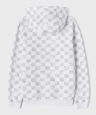 Sweat à capuche à motifs damier garçon vue6 - GEMO 4G GARCON - GEMO
