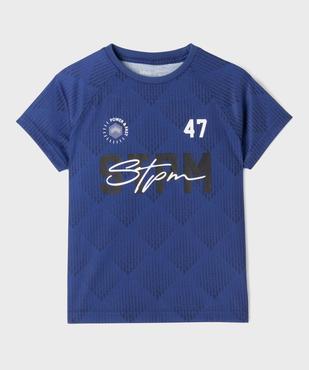 Tee-shirt de sport à manches courtes imprimé garçon vue2 - GEMO (ENFANT) - GEMO