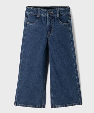 Jean wide leg taille ajustable fille vue1 - GEMO 4G FILLE - GEMO