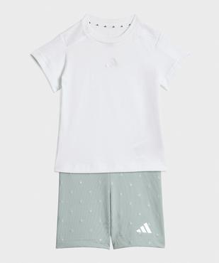 Ensemble de sport bébé fille tee-shirt et short cycliste - Adidas Glam Seasonals vue1 - ADIDAS - GEMO
