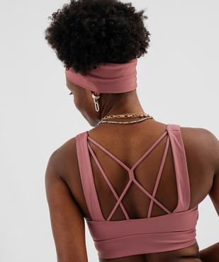 Brassière à larges bretelles avec dos travaillé vue3 - GEMO(HOMWR FEM) - GEMO