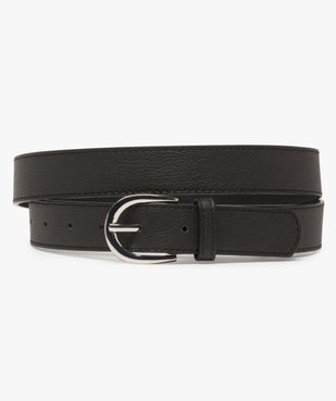 Ceinture femme en matière grainée avec boucle métallique ovale vue1 - GEMO (ACCESS) - GEMO