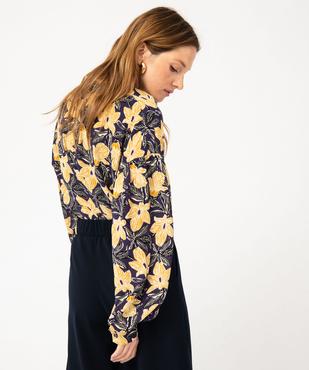 Chemise à motifs fleuris femme vue3 - GEMO 4G FEMME - GEMO