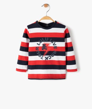Tee-shirt rayé bébé garçon – Lulu Castagnette vue1 - LULUCASTAGNETTE - Nikesneakers