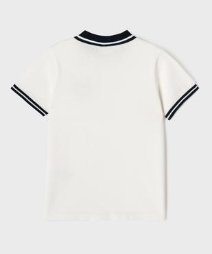 Polo manches courtes en maille tricotée garçon - LuluCastagnette vue3 - LULUCASTAGNETTE - GEMO