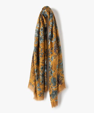 Foulard femme fleuri grand format rectangulaire vue1 - Nikesneakers (ACCESS) - Nikesneakers