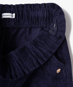 Pantalon large en velours côtelé fille - LuluCastagnette vue3 - LULUCASTAGNETTE - GEMO