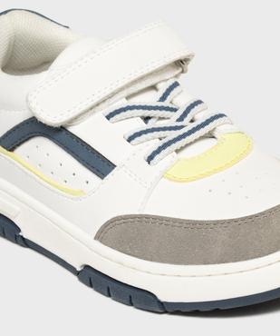 Baskets basses lacets élastiques et scratch garçon vue6 - 5 MILES - GEMO