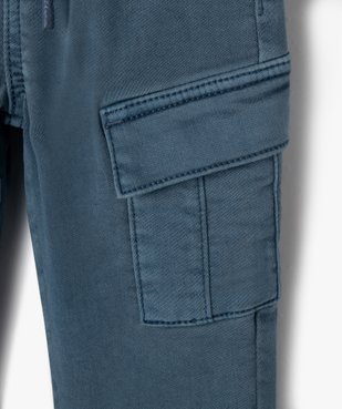 Pantalon cargo extensible avec taille élastique bébé garçon vue2 - GEMO 4G BEBE - GEMO