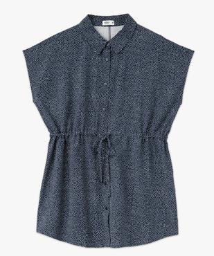 Blouse à manches courtes avec ceinture spéciale maternité vue4 - GEMO 4G MATERN - GEMO