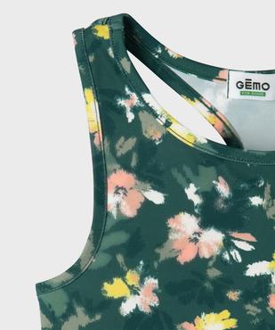 Débardeur de sport court à dos fantaisie fille vue6 - GEMO 4G FILLE - GEMO