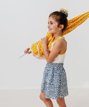 Jupe en maille à volant et taille élastique fille vue1 - GEMO (ENFANT) - GEMO