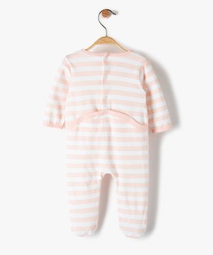 Pyjama bébé fille à rayures et motif crabe vue3 - GEMO C4G BEBE - GEMO