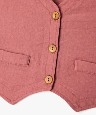 Gilet de costume sans manches fille vue2 - GEMO (ENFANT) - GEMO
