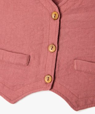 Gilet de costume sans manches fille vue2 - GEMO (ENFANT) - GEMO