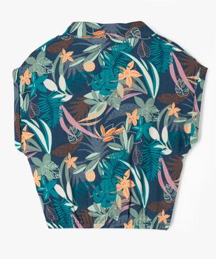Chemise sans manches loose en viscose imprimée fille vue7 - GEMO 4G FILLE - GEMO